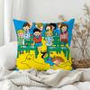 Fun P-Pippi Longstocking Cute Pillow Case Bedroom Sofa Living Room Backrest Decoration Square Cushion Nap Time