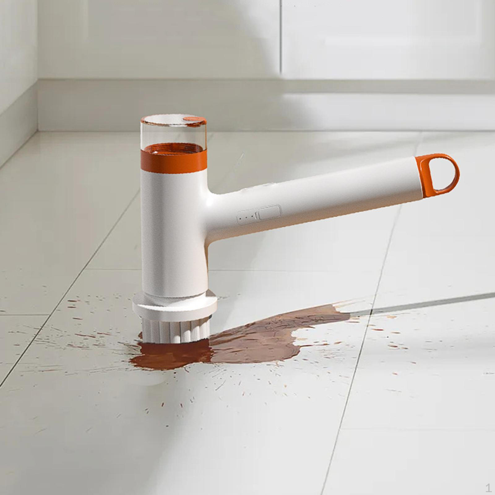 

Электрическая щетка Автоматическая щетка для чистки душа, очиститель для унитаза, скруббер белый