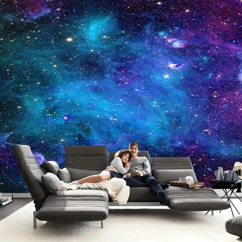 VIKAMA NordicStyle Forest Sunlight Tapestry Forest Scene Natural Ambience Decorative Wall Hanging Room Decoration