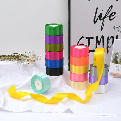 Ruban Satin de Soie 4cm pour Bordures de Gâteau, Emballage de Fleurs Fraîches, Décorations de Mariage Papillon, et Accents de Roses Fait Main