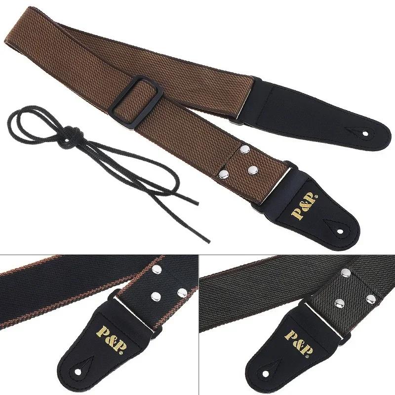Adjustable Pure Cotton Guitar Strap  for Guitar Bass Guitar Parts Accessories  Guitar Accessories  Bass Guitar Colors Optional