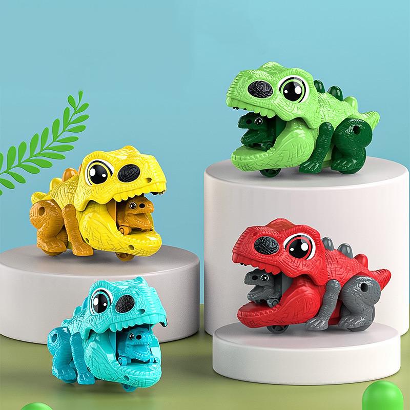 Inertial Dinosaur Car Launcher King Kong Parent-child Battle Boy Gift Plastic Animal Shape