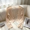 2026 Summer Sheer Ice Silk Bow Cardigan with Sun Protection