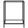 Console Table Transparent 60 X 35 X 75 Cm Tempered Glass