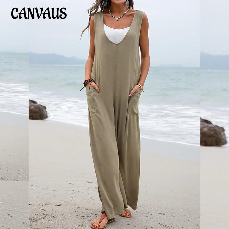 

Летние женские брюки, сплошной цвет, модный комбинезон с накладными карманами, брюки с v-образным вырезом и ремешками, широкие брюки