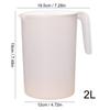 Caraffe d'Acqua Portatili 2L Caraffa Brocca Acqua Resistente al Calore Dispenser Bevande con Manico Contenitore Acqua Fredda Calda per Casa Viaggio