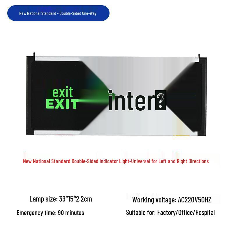 Two-in-One LED Emergency Fire Exit Light