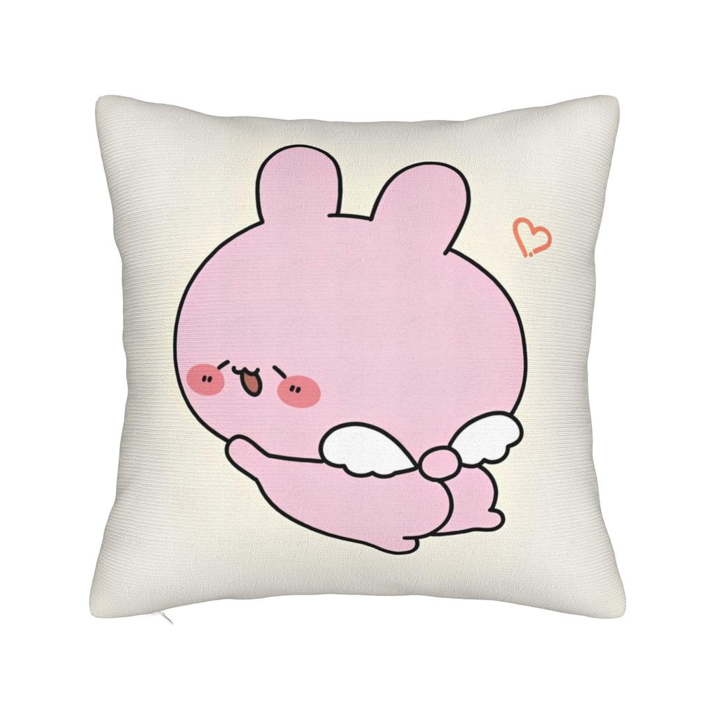 Asamimichaan Asleep Cartoon Square Pillow Cases Kawaii Asamimi Cushion Cover Decor Throw Pillow Case Cover for Sofa cm
