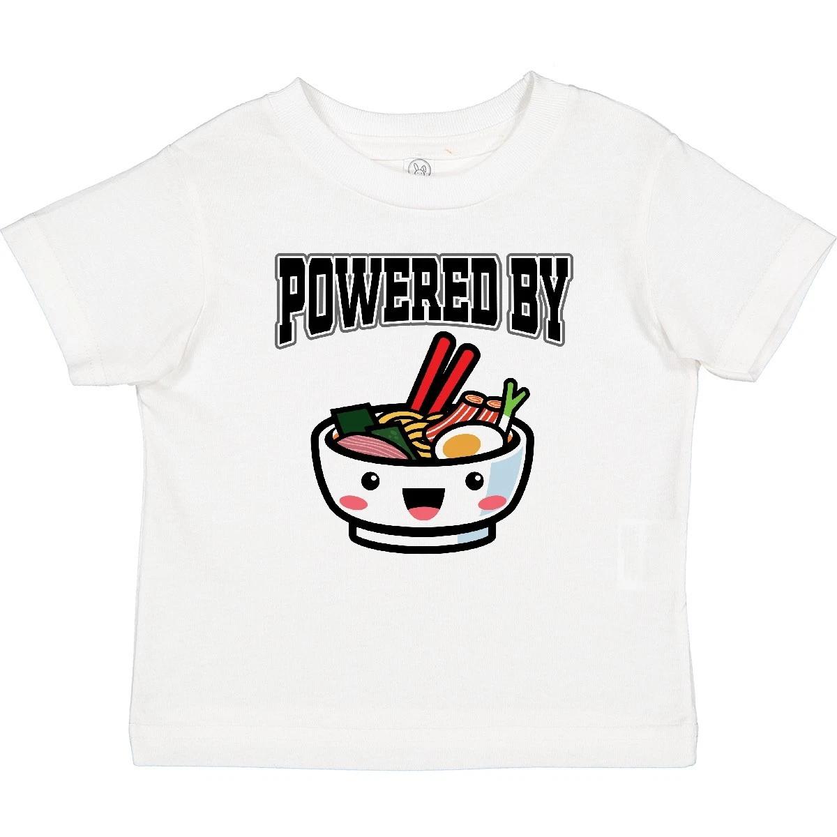 Inktastic Powered By Ra Cute Noodles Baby T-Shirt Kawaii Funny Clothes Infant 140