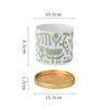 Creative Cylindrical Ceramic Flower Pot Gardening Decoration Succulent Plant Potted Flower Vase Interior Countertop Flower Pot