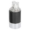 Monosaudio Pure Copper RhodiumPlated Power Plug HIFI Audio Connector Power Plug 100250V(F109R (Female) )