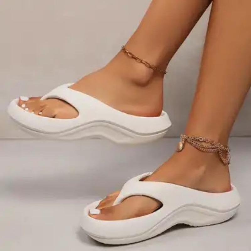 Women s Thick Platform Thong Sandals Cloud Cushion Comfort Flip Flops Slippers 36