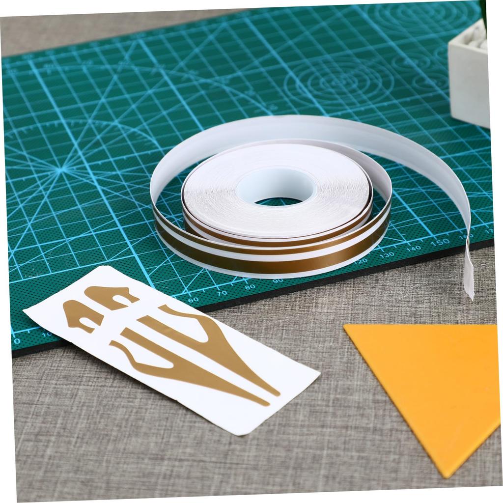 HIAKDOFT Gold Pinstripe Tape Car Side Stripe Decal Weatherproof Waterproof Car Truck Decor Sticker