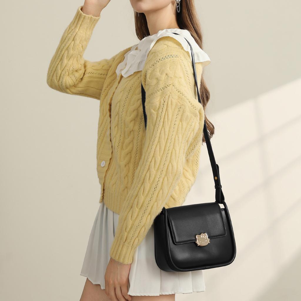 New Sanrio Hello Kitty Synthetic Leather Shoulder Bag, Crossbody Bag Regular Women's Multicolor HHF41056