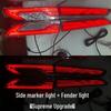 Hongqi HS3 PHEV Model 23-25 U-Shaped Light Dragon Whisker Luminous Car Logo Streamer Fender Light.