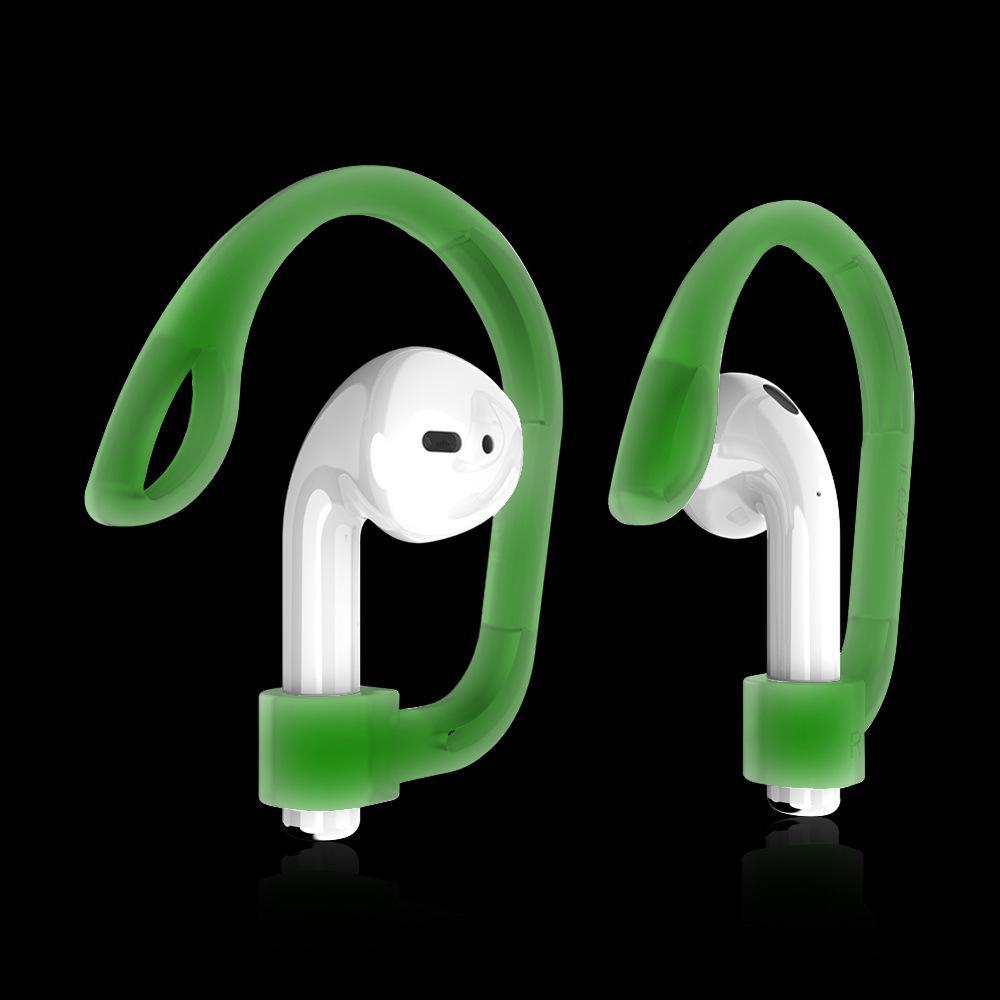 

Спортивные наушники-крючки Apple AirPods Anti-Lost TPU с защитой от скольжения Fluorescent green (luminous)