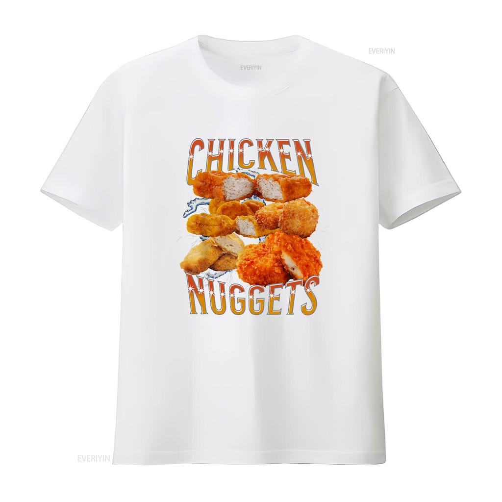 NEW LIMITED Chicken Nugget Funny Design Idea Premium T Shirt S 3XL vintage Washed Unisex graphic fashion streetwear Slightly