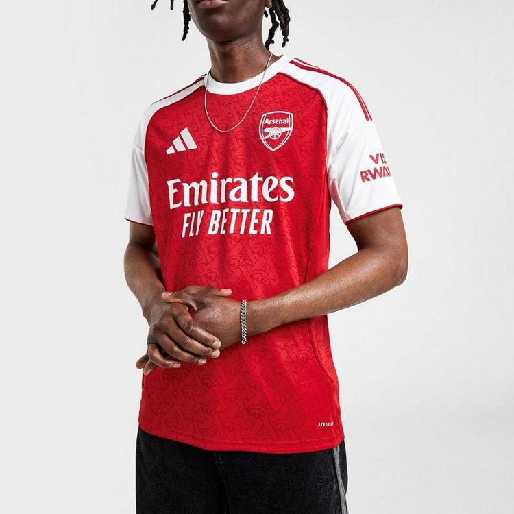 Adidas Arsenal Emirates Fly Better 25-26 Modă Confortabil Pulover Mânecă Scurtă Tricou Fotbal Bărbați Topuri Roșu JI9517
