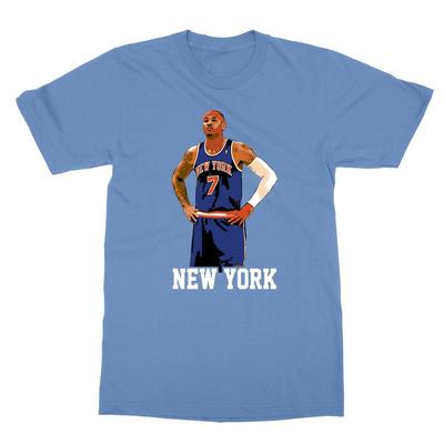 Carmelo Anthony New York Knicks Basketbal Retro Pánské Tričko Unisex Tričko