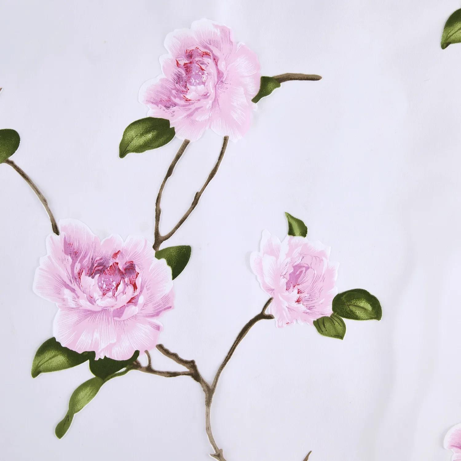 

Backdrop Curtain Beautiful Rose Tulle Curtains Living Room Bedroom Finished Curtains Curtains Beautiful and Romantic W100cmxH250cm 1PC&Hook