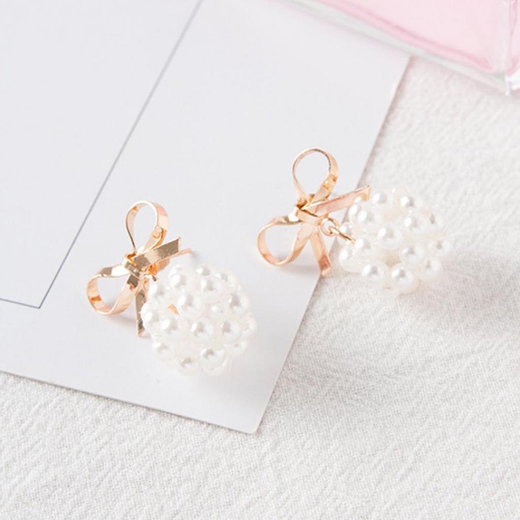 Mode Frauen Bowknot Stud Ohrring Stetement Schmuck Party Geschenk