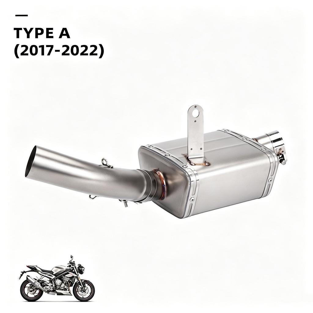 Custom Exhaust Tail Pipe for Street Triple 765 Motorcycle