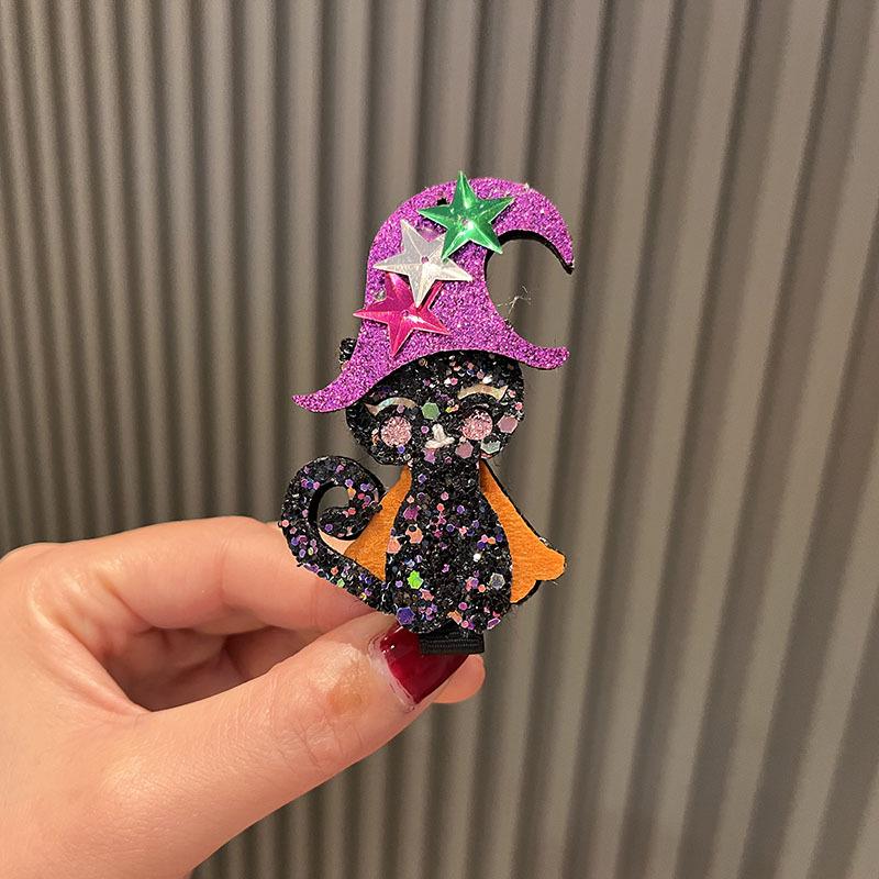 Purple Spider Bow Halloween Headband with Magic Wand for Kids' Hair Styling