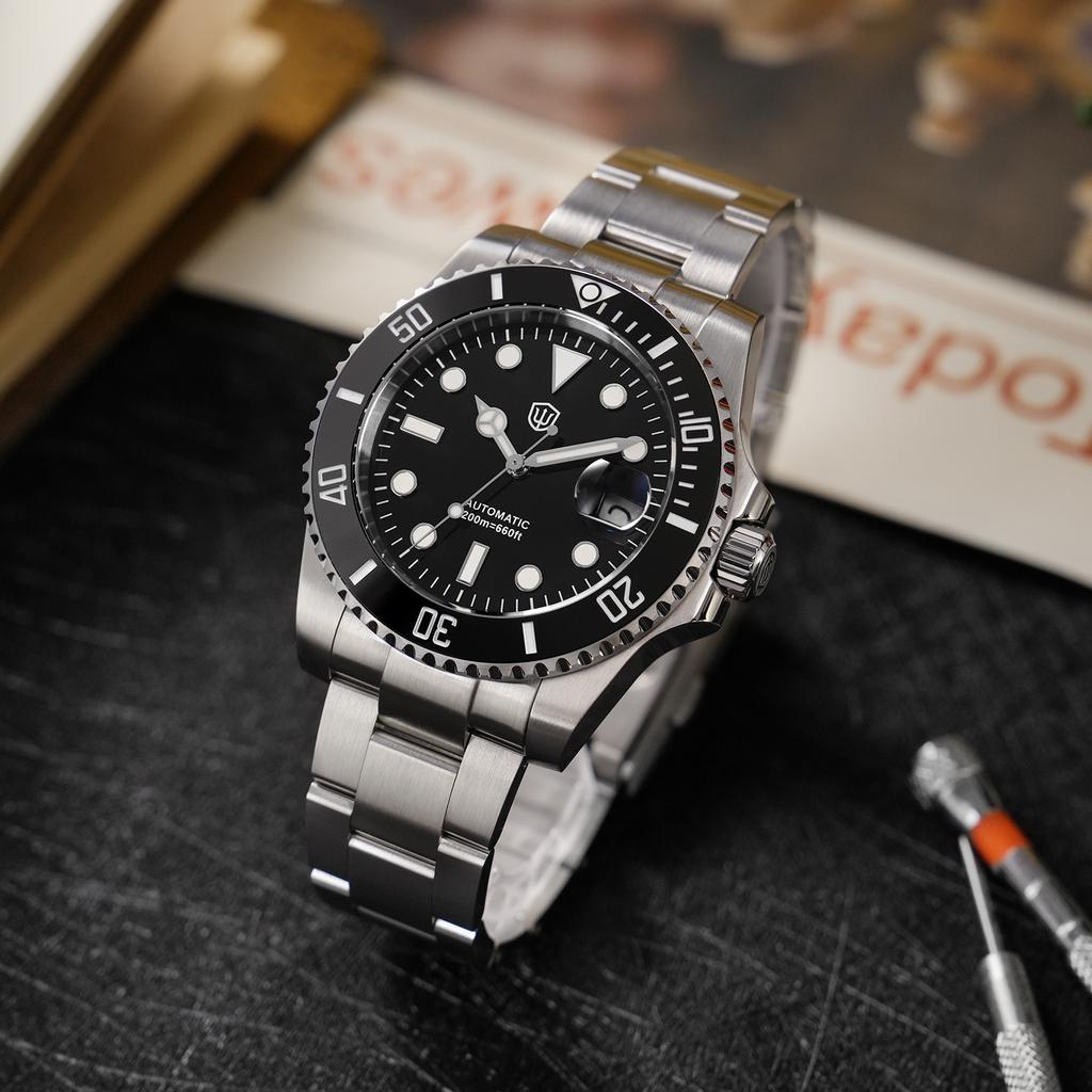 Watchdives WD5512B V2 GMT Dive Watch ST2130 Automatic Bubble Mirror Sapphire BGW9 200M Waterproof Luxury Men Mechanical Watch