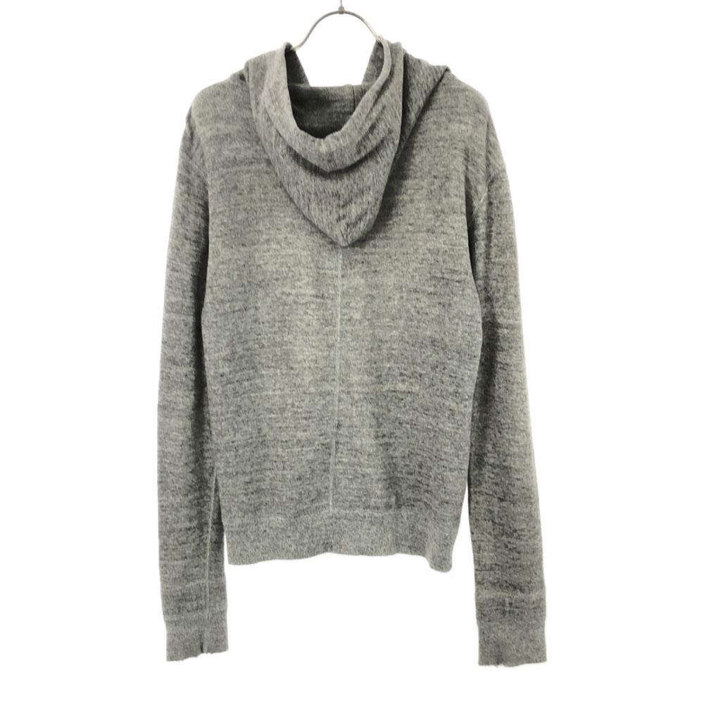 N.HOOLYWOOD Made in Japan Langarm Sweatshirt Reißverschluss Hoodie 36 Heather Grau Herren Gebraucht