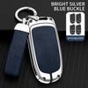 Nueva Funda de Cubierta para Llave de Coche de Aleación y Cuero Para Jeep Grand Cherokee Chrysler 300C Renegade Fiat Freemont Dodge Ram 1500 Challenger Dart