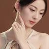 Forest Style Flower Opening Rings Elegant Women Jewelry Temperament Minimalist Rings  Engagement