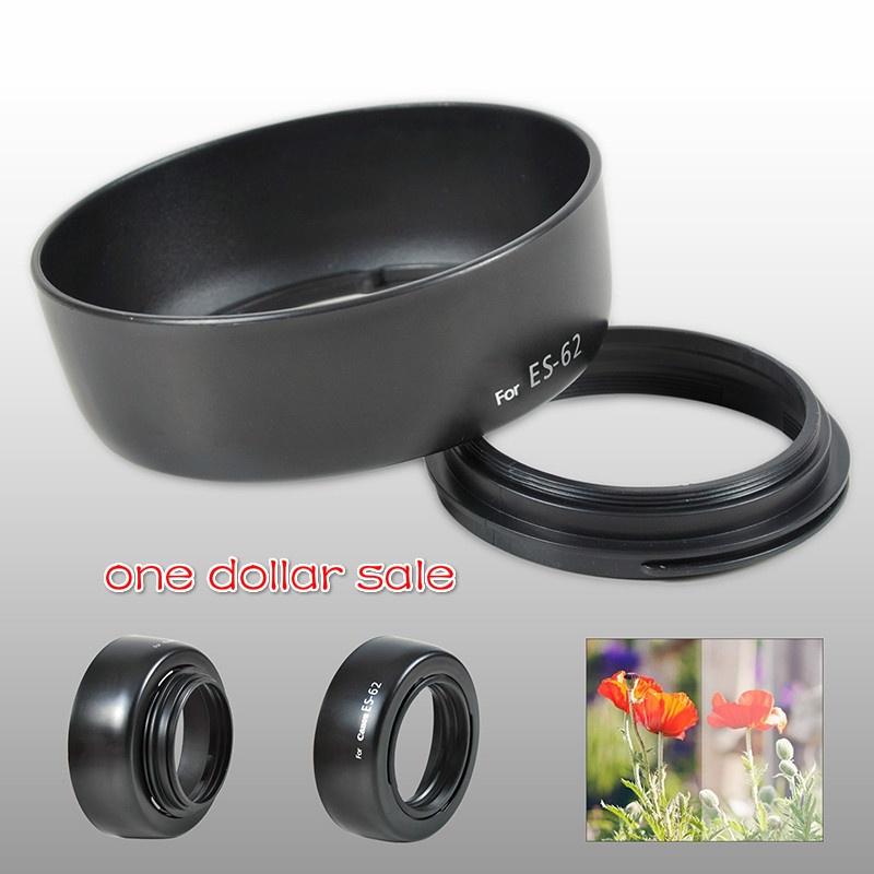 ES-62 II Lens Hood for Canon EOS EF 50mm f//1.8 II Lens Hood Tulip Flower Design