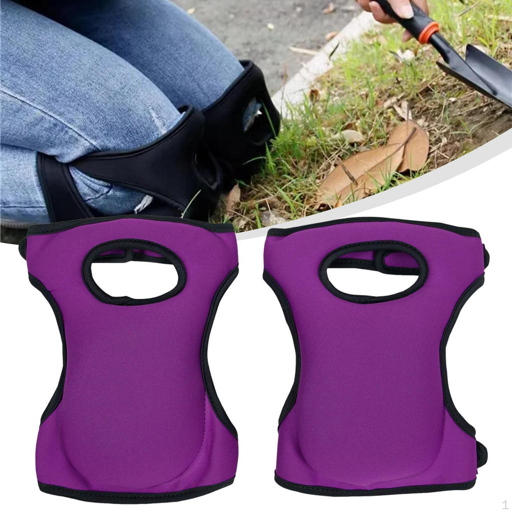 2 Pieces Garden Knee Pads Adjustable Strap Flooring Kneepads Protectors for Athletes