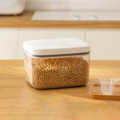 Mehlspender, Küchenorganisation zum Backen, multifunktionales Reismehlbehälter-Set mit guter Versiegelung, einfache Einhand-Box