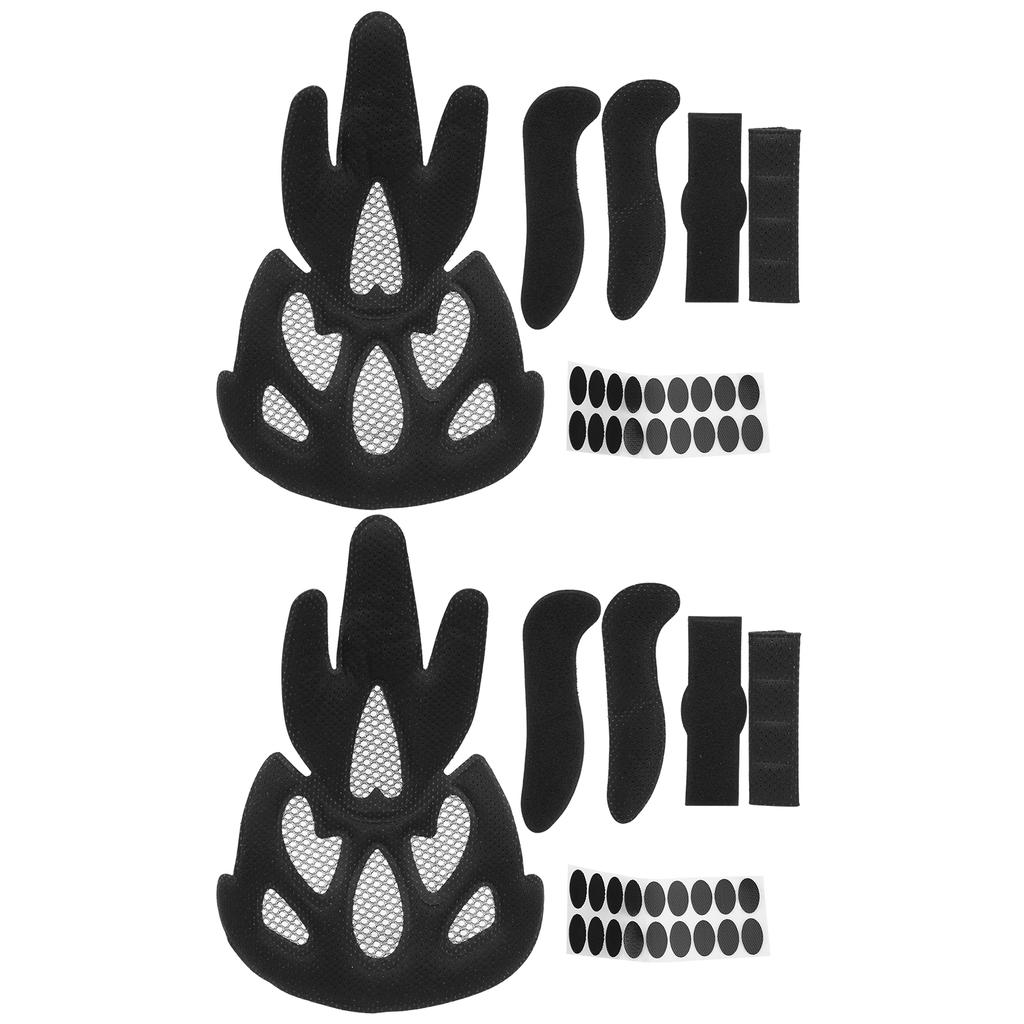 2er Set Fahrrad E-Bike Helm Futter Schwamm Fliegennetz Kombinationsset Fahrradzubehör