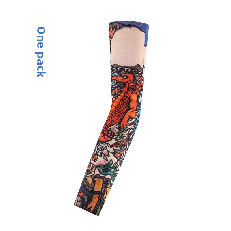 Jumping Starlight Tattoo Sleeve, Floral Arm Cover With Seamless UV Protection & Cooling, One Size Fits Most For Cycling, Parties, Outdoor Sports