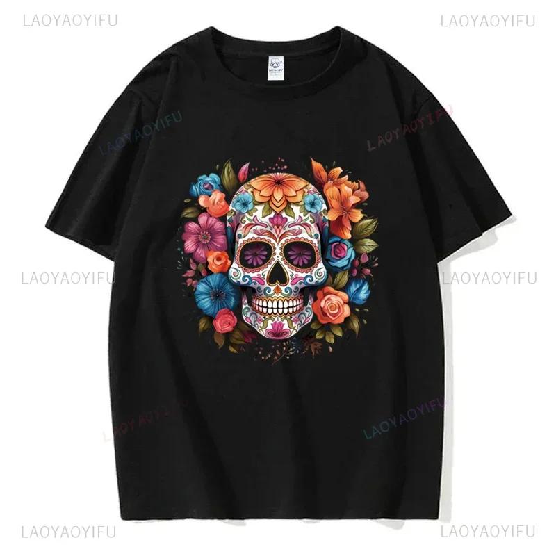 Mexický Den mrtvých ''DÍA DE LOS MUERTOS'' Tištěné tričko Pánské grafické tričko Ležérní pohodlná trička na léto Dámské oblečení