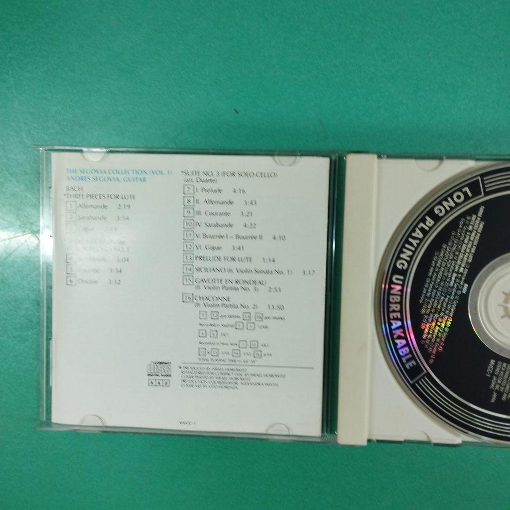 [USED] Andres Segovia All-Bach Program