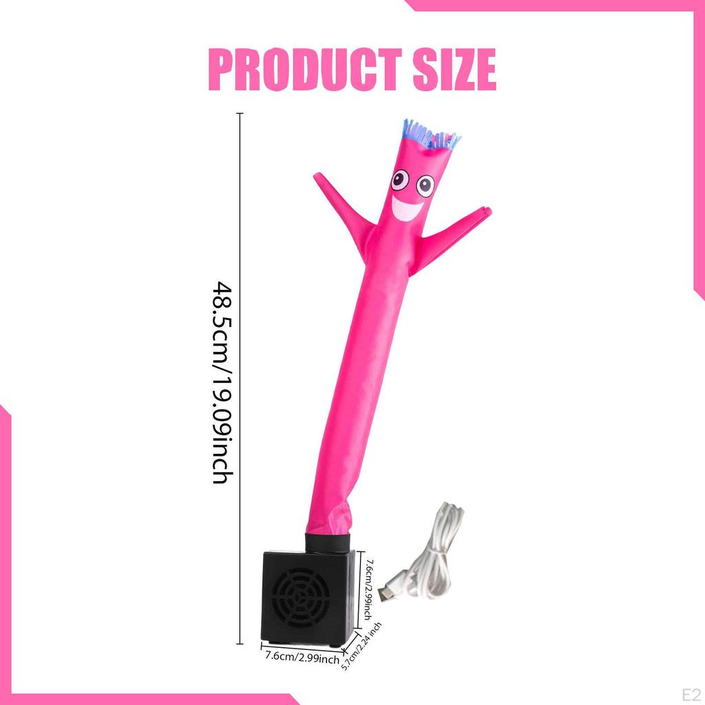 Man Dancing Inflatable Tube Figure USB Air Blower PP Material Tabletop Guy Suitable for Desk