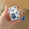 Blue Butterfly Protective Case for AirPods Pro 2nd Gen, Color Square TPU Design, Compatible with Apple Earphones