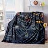 Mecha Armor Robotic Design Blanket Flannel Blanket for bed, sofa, Camping, Hiking, Picnic Essentials, gift for family Fan gifts