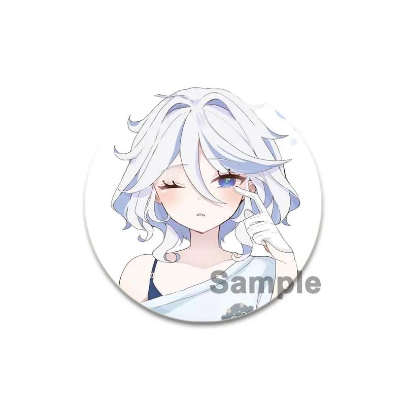 

Значок аниме Genshin Impact размером 32/44/58 мм, симпатичная девушка, брошь Furina для лацкана, ручная работа, для рюкзака, одежды, аксессуаров, ювелирных изделий, подарков 32mm