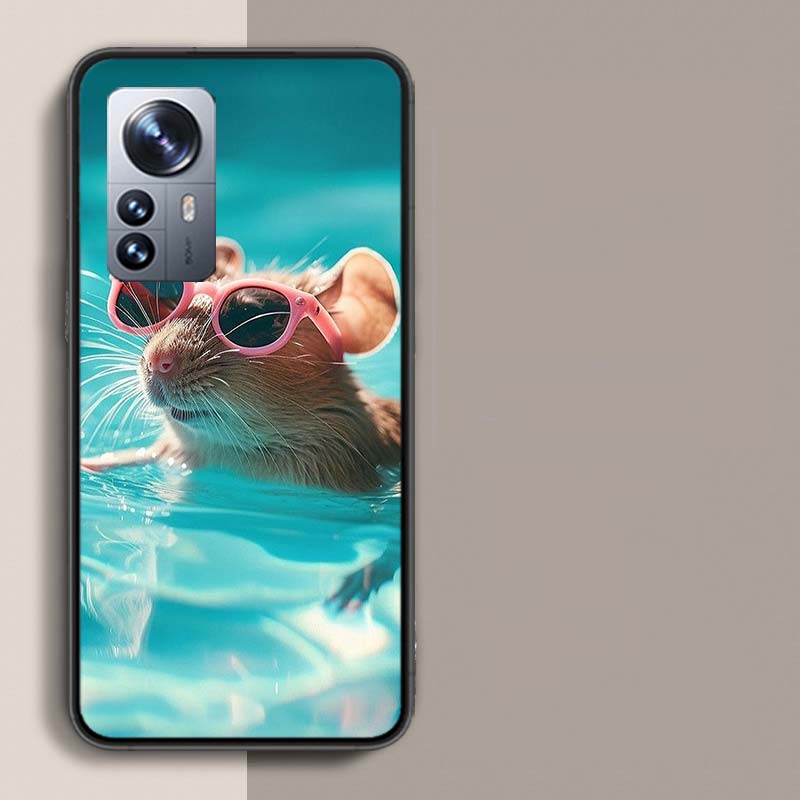 Cute Hamster Phone Case For Redmi Note 13 Pro Plus 14 Pro+ 12S 12 11S 11T 11E 11 10S 10 9S 9 Xiaomi Capa TPU