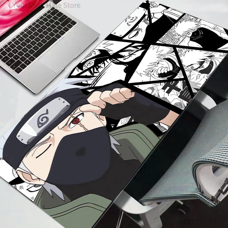 Mouse Pad Naruto Large Gamer Gaming Accessories Speed Keyboard Rubber Lock Edge Desk Mat Laptop Mousepad Durable Anime