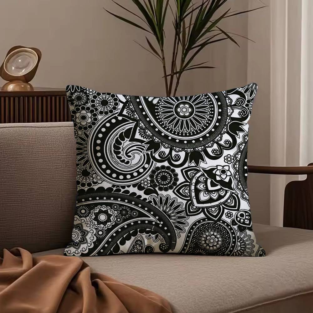 E-Ethnic Style Pillow Case Null