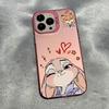 Judy Rabbit Silver Phone Case for Apple iPhone 12 Pro Max/13/14/15 Plus/16/17