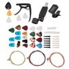 Guitar Accessories Color String Set Tuner Capo Bridge Pins Pick Replacement Playing Tools