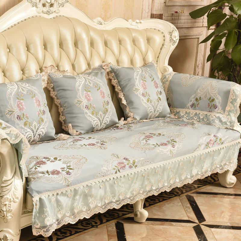 Krajkový polštář na pohovku, kombinovaná sada povlaků na polštář, žakár