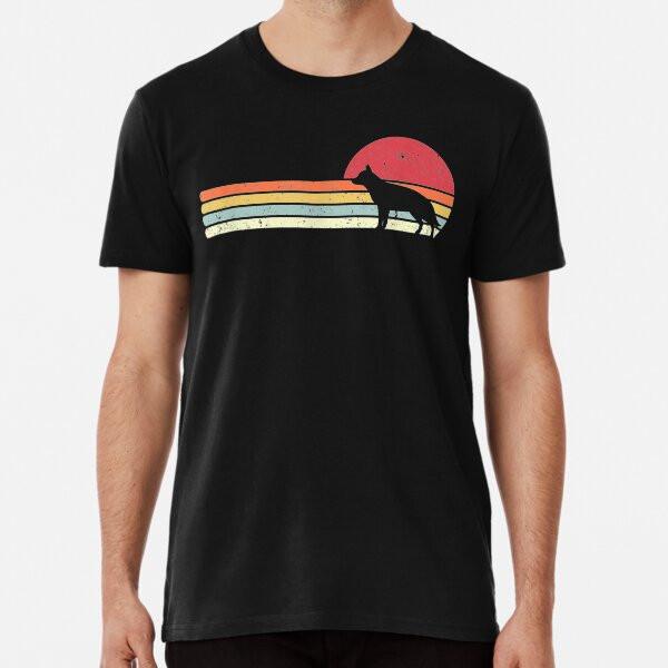 

German Shepherd Retro Style Premium T-Shirt S to 5XL Made in the AU/USA T-Shirt M