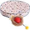 MXLA Automatic Moving Ball Cats Toy Set with Double Layer Cover Washable Mats